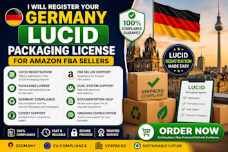 register your germany lucid packaging license for amazon fba sellers