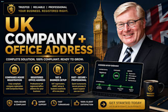 register UK company with office address companies house UK vat business setup