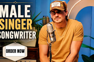 write and record professional custom country songs as a singer songwriter