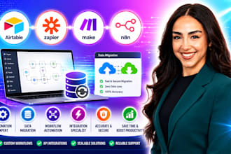 airtable automation specialist zapier make n8n workflows data migration expert