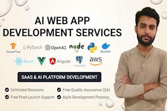 do software development web app ai agent saas as react software developer