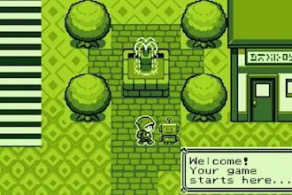 create a custom game boy homebrew pixel art rpg or platformer game in gb studio