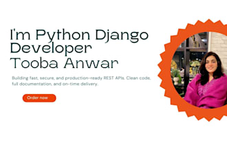 build a rest API backend with django