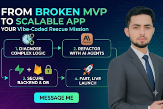 fix bugs, refactor and deploy your lovable, bolt or vibe coded app
