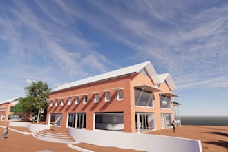 create revit 3d model and renders of exterior and interior
