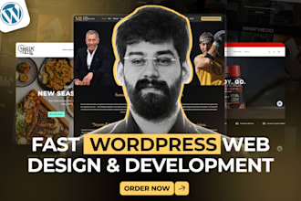 custom wordpress wesbite with fast speed loading