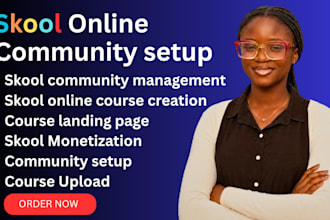 setup skool online community skool credit repair skool online course creation