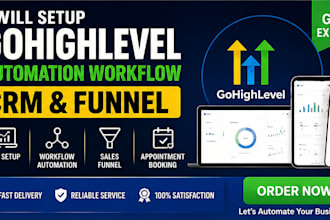 gohighlevel automation workflow CRM setup funnel ghl VA ghl expert VA