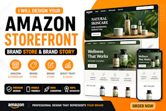design amazon branding, listing and storefront designs