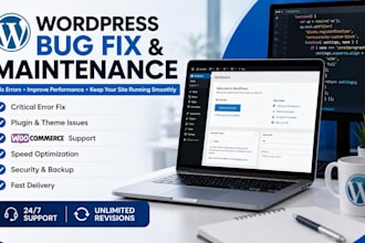 fix wordpress bugs, critical errors, woocommerce issues and maintenance