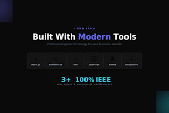 build a responsive react website for your business