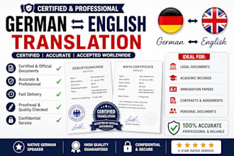 provide certified translations german english