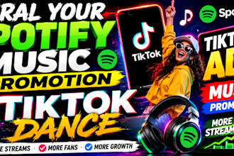 viral your spotify music promotion using tiktok dance tiktok ads music promotion