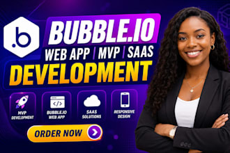 develop bubble website bubble mvp and bubble saas on bubble io