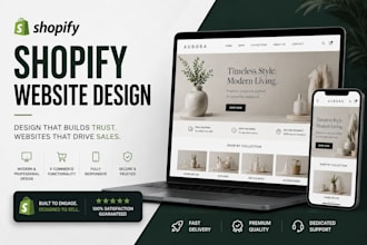 help build a full shopify website design