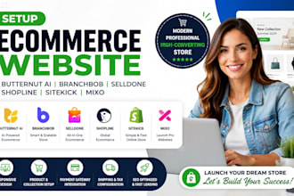 setup butternut ai branchbob selldone shopline sitekick mixo ecommerce website