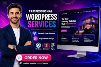 responsive wordpress website development redesign blog, portfolio, woocommerce