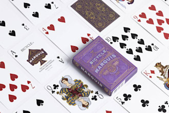 design unique poker card deck, joker cards, board game and tuck box packaging