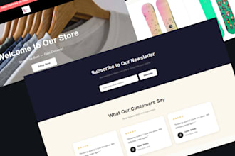 create custom shopify sections, bug fixing and SEO