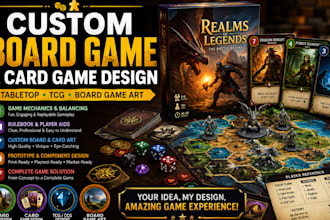 design custom board game card game board game design tabletop tcg board game art