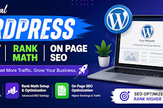 do wordpress blog post uploading, article writing, and rankmath SEO