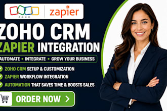 zoho CRM setup zoho one zoho campaigns inventory zoho forms zapier integration