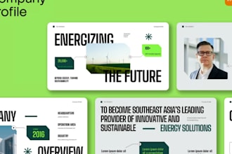 realizo presentaciones de powerpoint, presentaciones para inversores y presenta