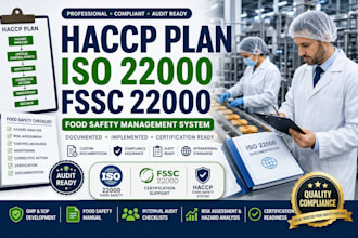 do haccp plan, iso 22000 and fssc 22000 food safety system