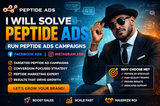 solve peptide ads issues run peptide ads peptide fb ig social media ads campaign