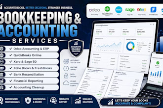 handle odoo erp accounting, bookkeeping and financial reporting