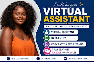 be your virtual assistant for data entry and online tasks