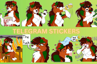 design nsfw furry stickers furry telegram stickers animated discord stickers