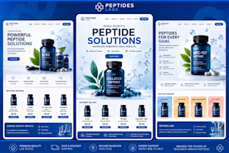 build fda compliant peptide website, peptide website or research peptide website