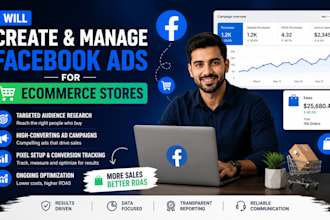create and manage facebook ads for ecommerce stores