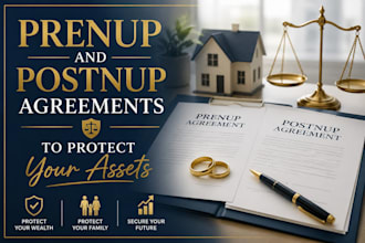 draft prenup or postnup agreements to protect your assets