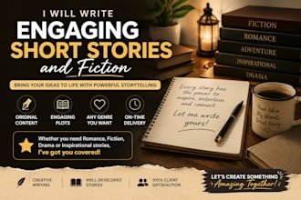 write engaging short stories and fictions