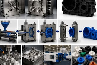 do plastic injection mold, product modification, and optimize for manufacturing