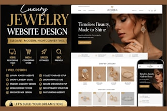 design jewelry shopify store jewelry website design
