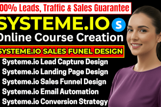 build systeme io sales funnel systeme io landing page systemeio email automation