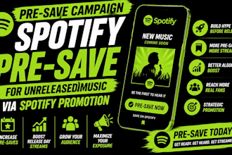 pre save campaign spotify pre save for unreleased music via spotify promotion