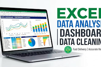 do excel data analysis, dashboard and data cleaning