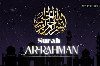 make professional islamic thumbnails for youtube