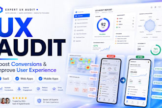 do a UX audit for your saas, web app, or dashboard