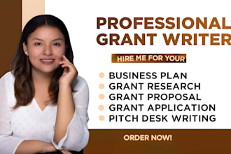 find and write rfp, contract, grant proposal, bid proposal, do grant submission