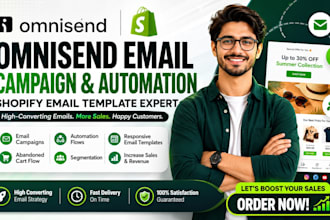 setup omnisend email campaign shopify automation flow ecommerce email template