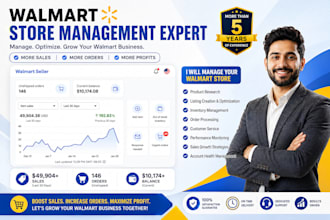 be your walmart virtual assistant and 2 step dropshipping VA