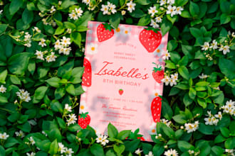 a custom digital or printable invitation for any theme