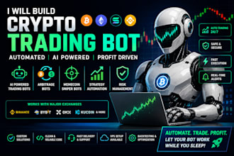 build crypto artitrage bot triangular arbitrage bot dex trading bot volume bot