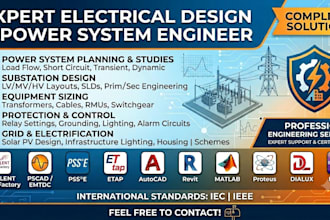 design electrical substation sld layout earthing lux cad