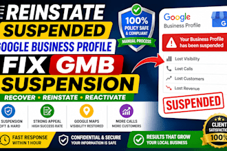 reinstate suspended google business profile fix gmb suspension and denied appeal